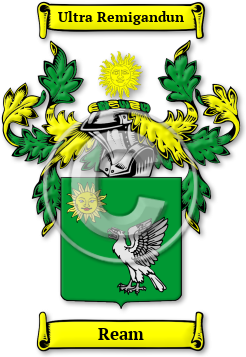 Ream Family Crest Download (jpg) Legacy Series - 150 DPI