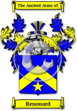 Renouard Family Crest Download (jpg) Legacy Series - 150 DPI
