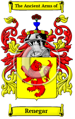 Renegar Family Crest/Coat of Arms