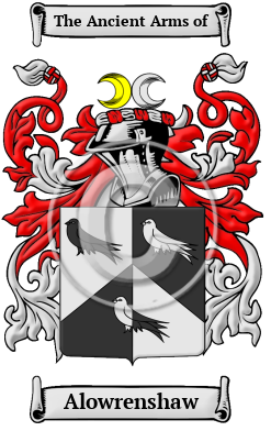 Alowrenshaw Family Crest/Coat of Arms