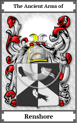 Renshore Family Crest Download (JPG)  Book Plated - 150 DPI