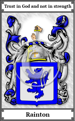 Rainton Family Crest Download (JPG) Book Plated - 600 DPI