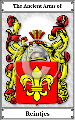 Reintjes Family Crest Download (JPG)  Book Plated - 150 DPI