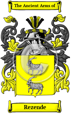 Rezende Family Crest/Coat of Arms