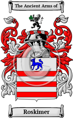 Roskimer Family Crest/Coat of Arms