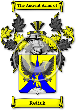 Retick Family Crest Download (jpg) Legacy Series - 150 DPI