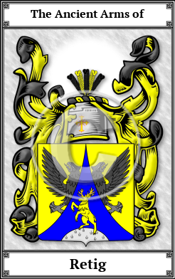 Retig Family Crest Download (JPG)  Book Plated - 150 DPI