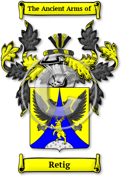 Retig Family Crest Download (jpg) Legacy Series - 150 DPI