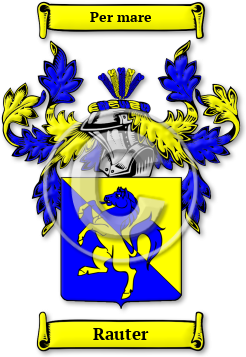 Rauter Family Crest Download (jpg) Legacy Series - 150 DPI
