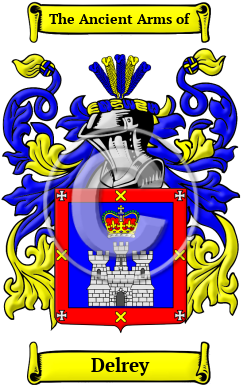 Delrey Family Crest/Coat of Arms