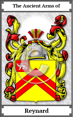 Reynard Family Crest Download (JPG)  Book Plated - 150 DPI