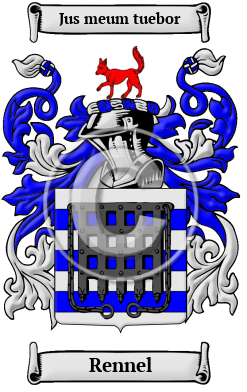 Rennel Family Crest/Coat of Arms