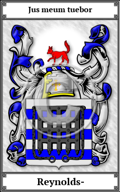 Reynolds- Family Crest Download (JPG)  Book Plated - 150 DPI