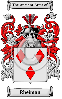 Rheiman Family Crest/Coat of Arms