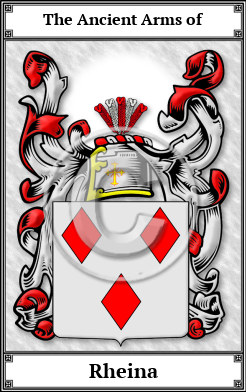 Rheina Family Crest Download (JPG)  Book Plated - 150 DPI