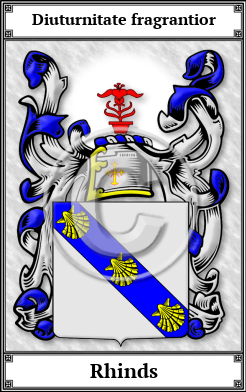 Rhinds Family Crest Download (JPG) Book Plated - 600 DPI