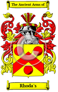 Rhoda's Family Crest Download (JPG) Heritage Series - 600 DPI