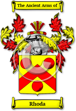 Rhoda Family Crest Download (JPG) Legacy Series - 600 DPI