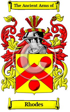 Rhodes Family Crest/Coat of Arms