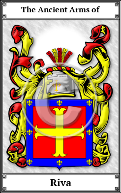 Riva Family Crest Download (JPG)  Book Plated - 150 DPI