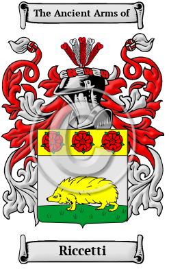 Riccetti Family Crest/Coat of Arms