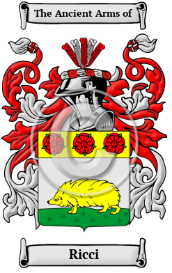 Ricci Family Crest/Coat of Arms