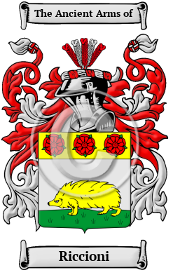 Riccioni Family Crest/Coat of Arms