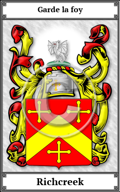 Richcreek Family Crest Download (JPG)  Book Plated - 150 DPI