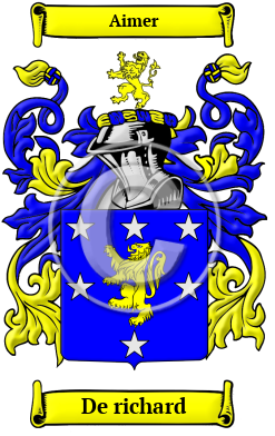 De richard Family Crest/Coat of Arms