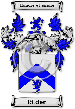 Ritcher Family Crest Download (jpg) Legacy Series - 150 DPI