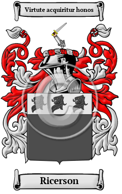 Ricerson Family Crest/Coat of Arms