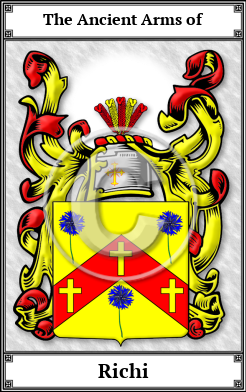 Richi Family Crest Download (JPG)  Book Plated - 150 DPI
