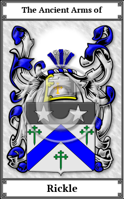 Rickle Family Crest Download (JPG)  Book Plated - 150 DPI