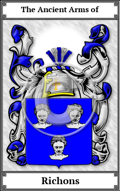 Richons Family Crest Download (JPG) Book Plated - 600 DPI
