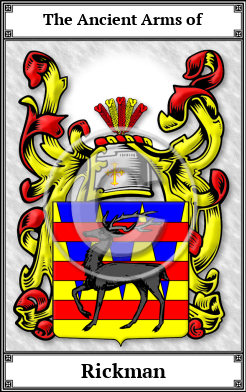 Rickman Family Crest Download (JPG) Book Plated - 600 DPI
