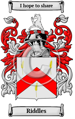 Riddles Family Crest/Coat of Arms