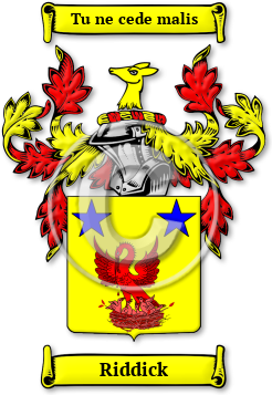 Riddick Family Crest Download (jpg) Legacy Series - 150 DPI