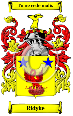Ridyke Family Crest/Coat of Arms