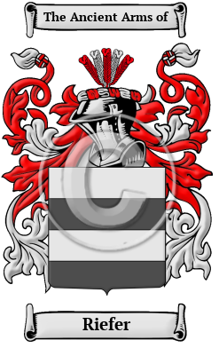 Riefer Family Crest/Coat of Arms