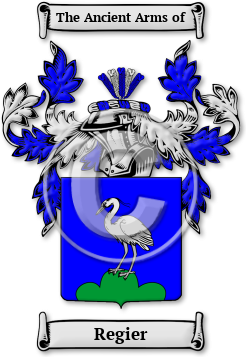Regier Family Crest Download (jpg) Legacy Series - 150 DPI