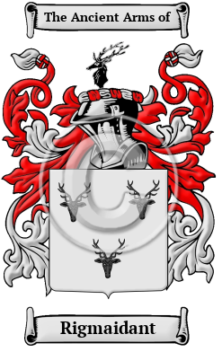 Rigmaidant Family Crest/Coat of Arms