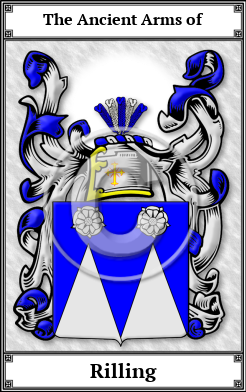 Rilling Family Crest Download (JPG)  Book Plated - 150 DPI