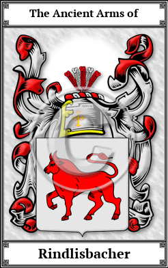 Rindlisbacher Family Crest Download (JPG) Book Plated - 600 DPI