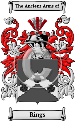 Rings Family Crest Download (JPG) Heritage Series - 600 DPI