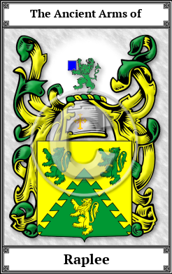 Raplee Family Crest Download (JPG)  Book Plated - 150 DPI