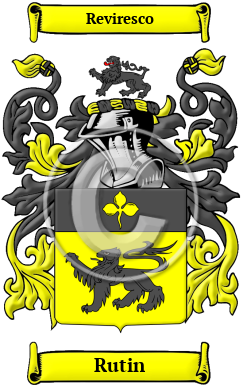 Rutin Family Crest/Coat of Arms