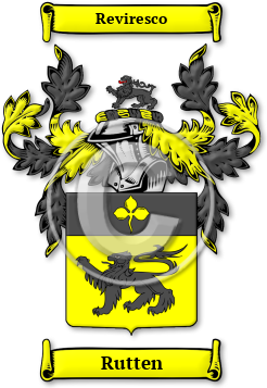 Rutten Family Crest Download (JPG) Legacy Series - 300 DPI