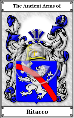 Ritacco Family Crest Download (JPG)  Book Plated - 150 DPI