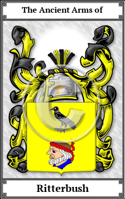 Ritterbush Family Crest Download (JPG)  Book Plated - 150 DPI