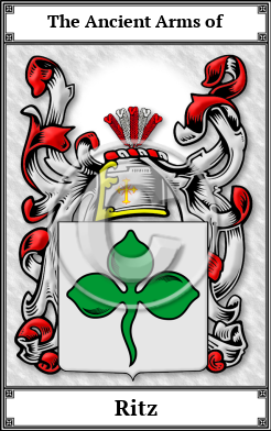 Ritz Family Crest Download (JPG)  Book Plated - 150 DPI